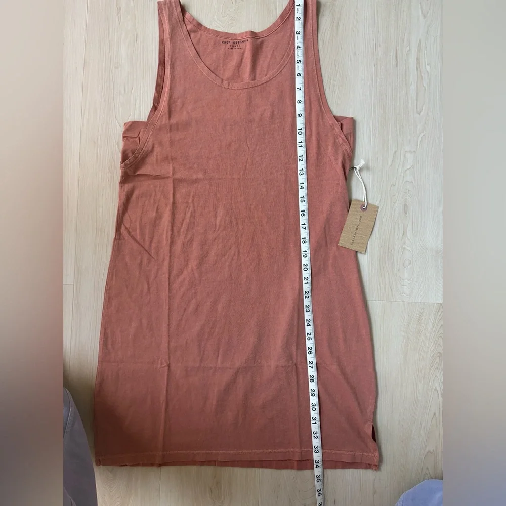 Sleeveless Rust T-Shirt Dress - Picture 8 of 11